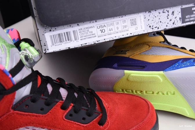 1st Kicks Shoes CZ5725-700 The Retro What Jordan 5 0701